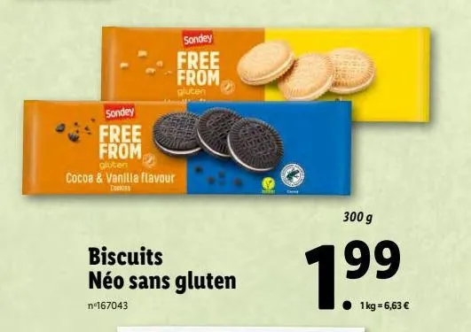 biscuits neo sans gluten