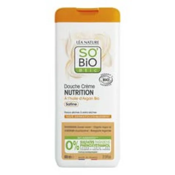 so'bio étic douche crème nutrition à l'huile d'argan bio - 650 ml
