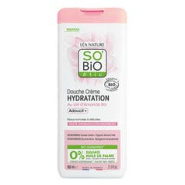 SO'BiO étic Douche Crème Hydratation au lait d'Amande Bio