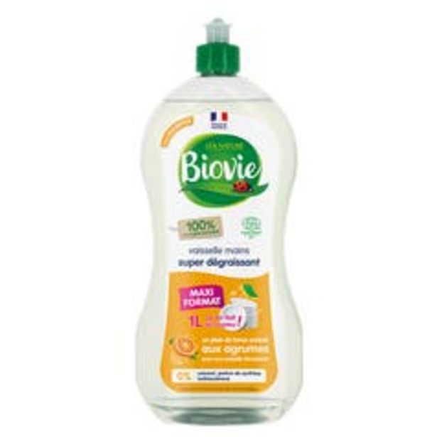 Biovie Liquide vaisselle aux huiles essentielles d'agrumes - Grand format