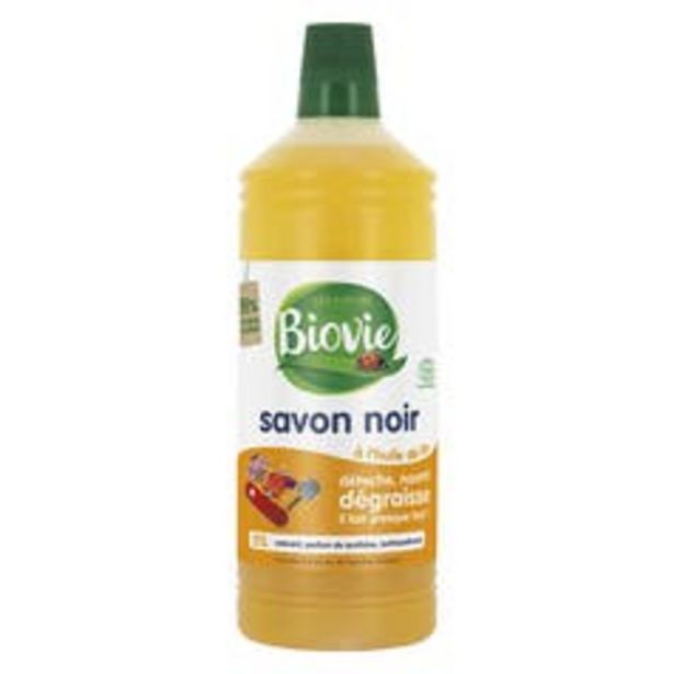 Biovie Savon noir liquide à l'huile de lin