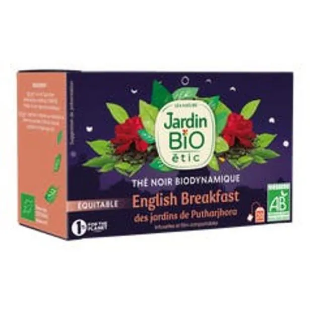 jardin bio étic thé noir english breakfast - bio