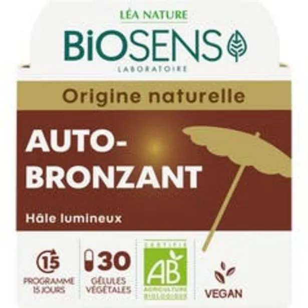 biosens gélule végétale auto-bronzant - bio