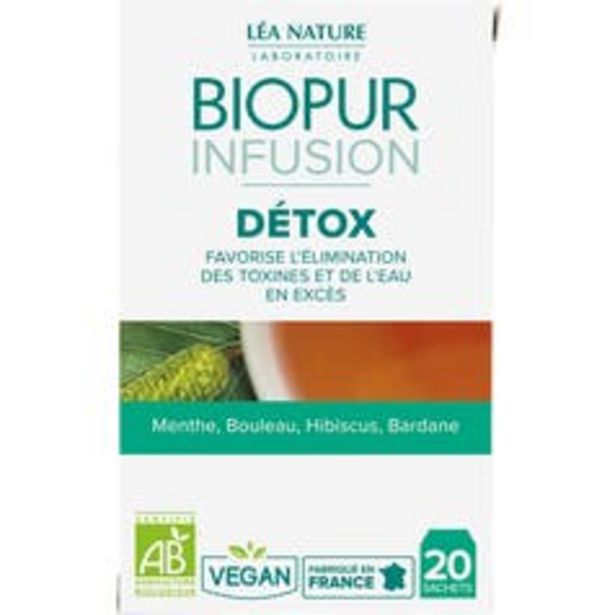 Biopur Infusion Détox Menthe Bouleau Hibiscus Bardane