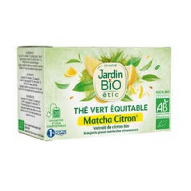 Jardin BiO étic Thé vert Equitable Matcha Citron - bio