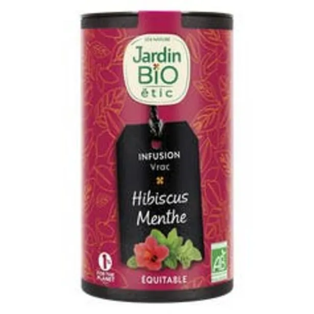 jardin bio étic infusion vrac hibiscus menthe - bio