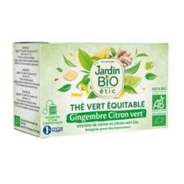 Jardin BiO étic Thé vert Gingembre Citron Vert - bio
