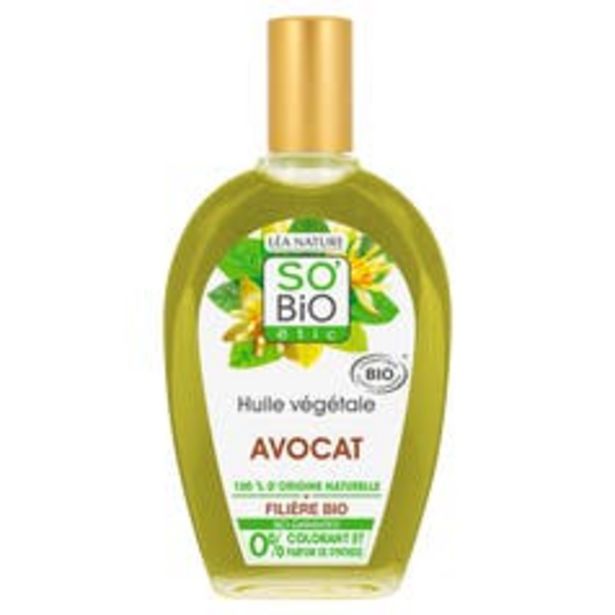 SO'BiO étic Huile végétale d'Avocat 100 % origine naturelle