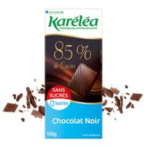 karéléa tablette de chocolat noir 85% cacao