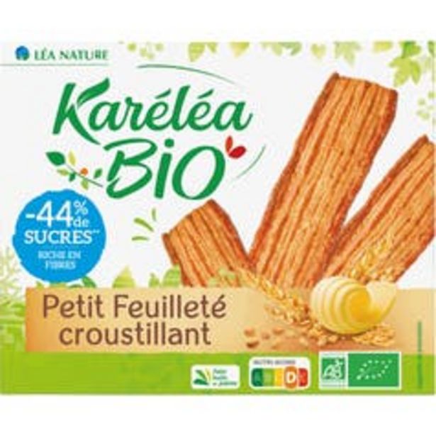 Karéléa Petits feuilletés Bio réduit en sucres