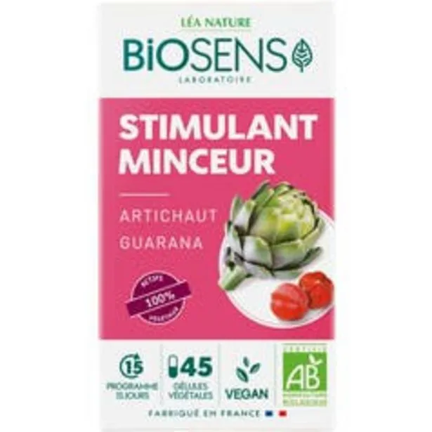 biosens gélule végétale stimulant minceur - guarana artichaut - bio