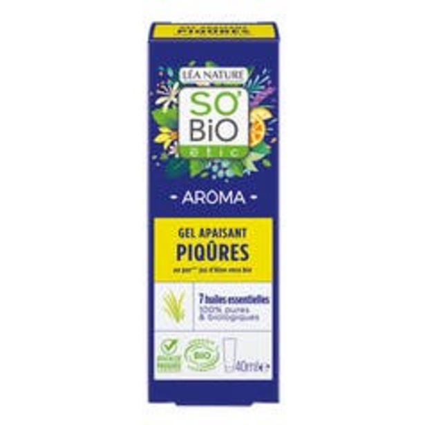 SO'BiO étic Gel apaisant piqûres au pur jus Aloe Vera + 7 huiles essentielles