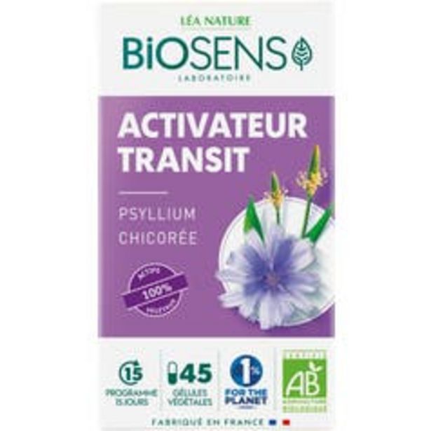 Biosens Gélule végétale Activateur Transit - Psyllium Chicorée - bio