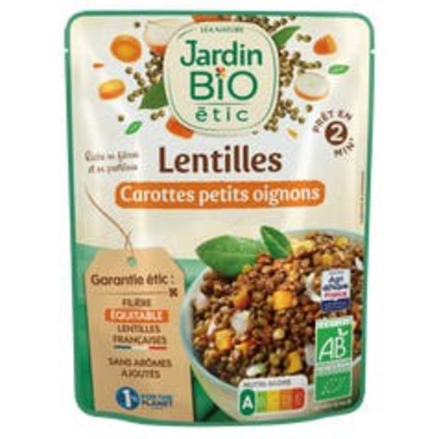 Jardin BiO étic Lentilles vertes Carottes aux petits Oignons - bio