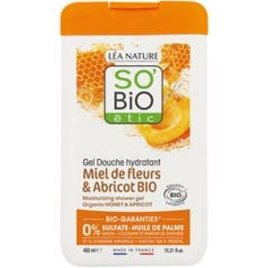 SO'BiO étic Gel Douche hydratant, Miel de fleurs et Abricot Bio offre à 6€ sur Léa Nature