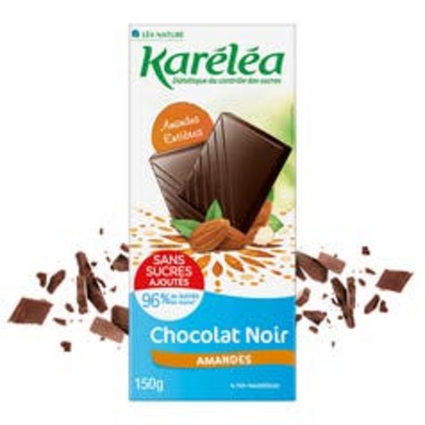 Karéléa Tablette Chocolat Noir Amandes