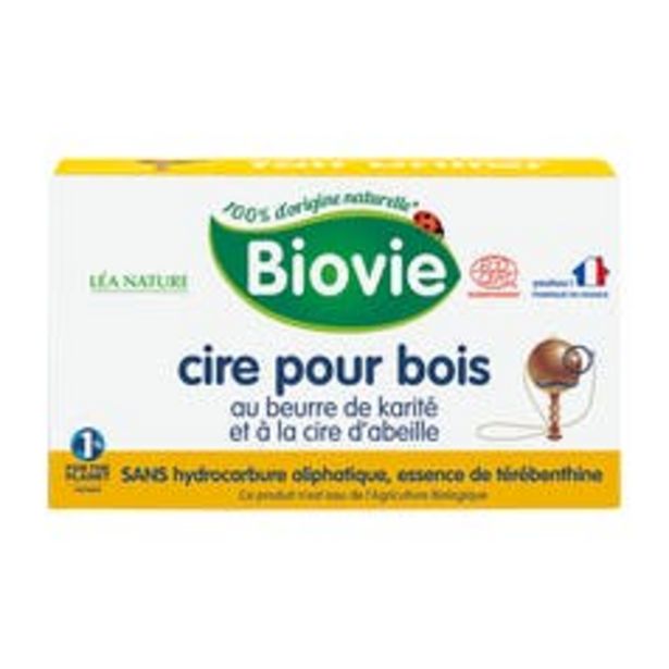 Biovie Cire pour bois à la cire d'abeille