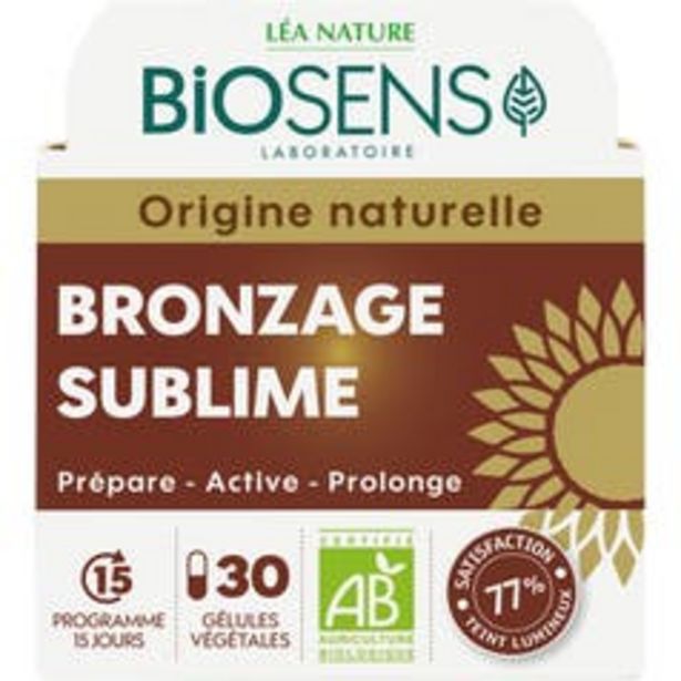 Biosens Gélule végétale Bronzage sublime - bio