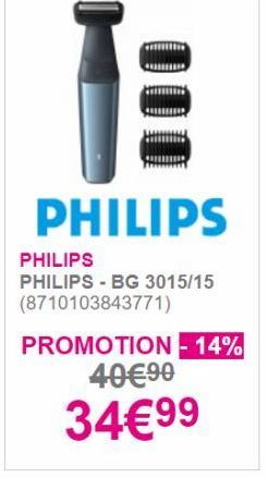 TE  PHILIPS  PHILIPS PHILIPS - BG 3015/15 (8710103843771) PROMOTION - 14%  4090  3499