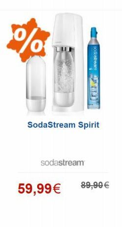 %  sodastream  SodaStream Spirit  sodastream  59,99   89,99 