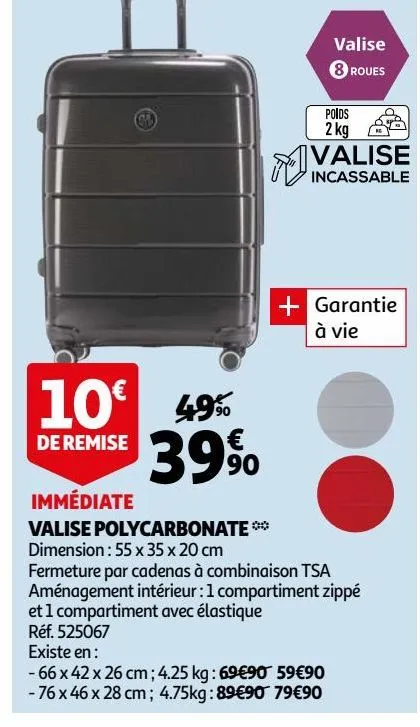 valise polycarbonate
