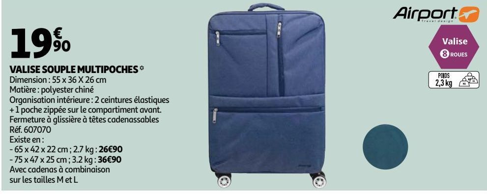 VALISE SOUPLE MULTIPOCHES