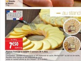 FRANCE  7E5O.com  Plateau fromage raclette 3 saveurs 28% M.G. 5400  profonde cha Mare Porta Face Orte Pro existe en cuir noir d'Aos 25 MB