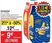 1,13  LA BOUTEILLE  LE  2eme à -50%  SO  9 LES 2 PACKS