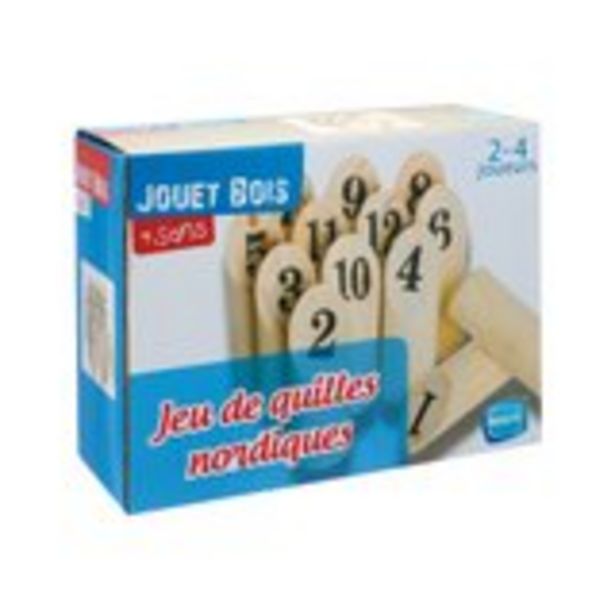 Jeu de quilles nordiques en bois