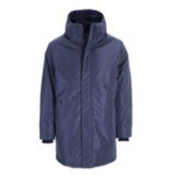 Parka longue bleu marine