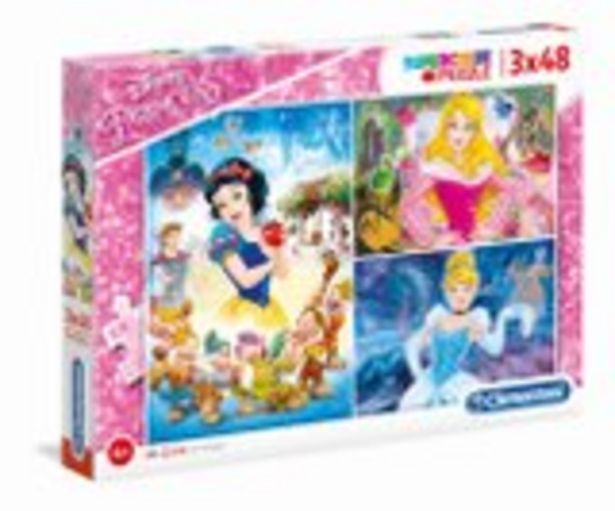3 puzzles de 48 pièces princesses Disney