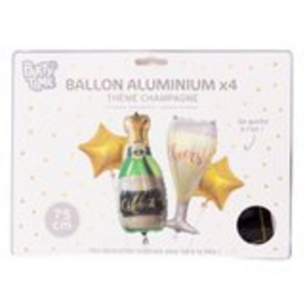 Ballon aluminium champagne