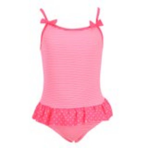 Maillot de bain 1 pièce avec volant 8/12 ans