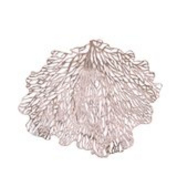 Set de table feuille or / argent