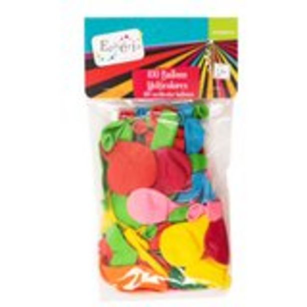 100 ballons gonflables multicolores