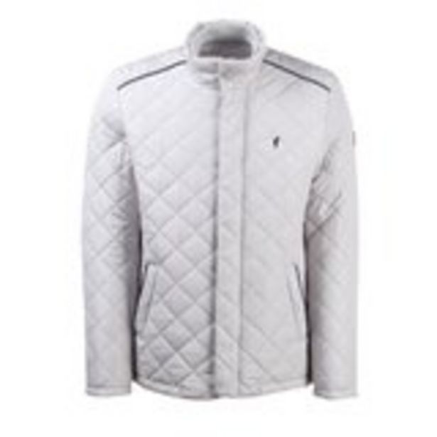 Blouson matelassé gris