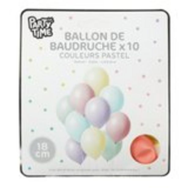 10 ballons de baudruches pastels
