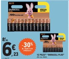 AA 12  DURACELL  SPECIAL OFF  .100 STARE  ????  AM  8%.  CAMERA  -30%  BE EROTROS TREBATI  ,23  12 PILES DURACELL PLUS AA AAA