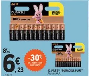 aa 12  duracell  special off  .100 stare  ????  am  8%.  camera  -30%  be erotros trebati  ,23  12 piles duracell plus aa aaa