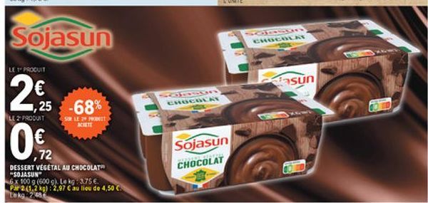 chocolat Sojasun