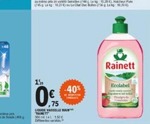 Rainett  15.  Ecolabel  -40%  O  .75 LISVOL VILLA NETT Otto