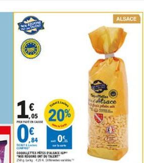 ALSACE  NOST  Mettes Alsace  16.s 20%    PRIN CARE  0  ,84 COM COLLETTE PIESE BALEARE  TORTOU TALENT