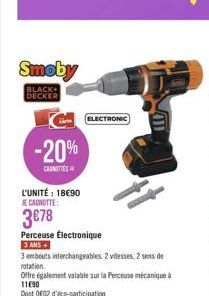 Smoby  DECKER  ELECTRONIC  re  -20%