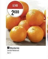 le kg 2869  el mandarine variete madarcott cat1
