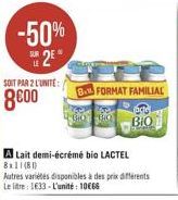 lait demi-écrémé Lactel