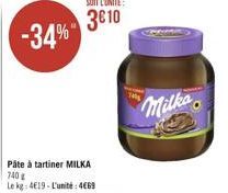 3610  -34%"  Milka