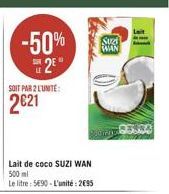 lait de coco Suzi Wan