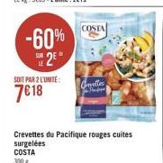 COSTA  -60%  2  SOIT PAR L'UNTE: 7618  Covelles