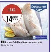 Delpierre  LE KG  1499  HOE DE Dos de Cabillaud transformé (salé) Peche durable