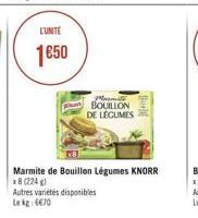 bouillon de légumes Knorr